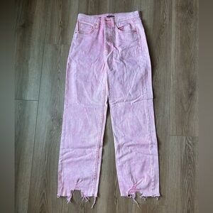 Target pink high waisted jeans